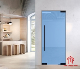Cửa kính bản lề sàn 1 cánh kính 10ly