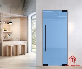 Cửa kính bản lề sàn 1 cánh kính 10ly