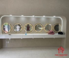 Kính Gương  bắt Led Tròn 