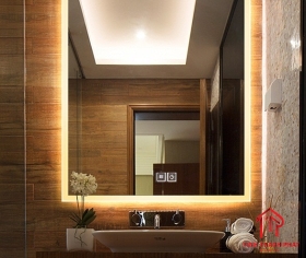 Kính gương led chữ nhật đứng 